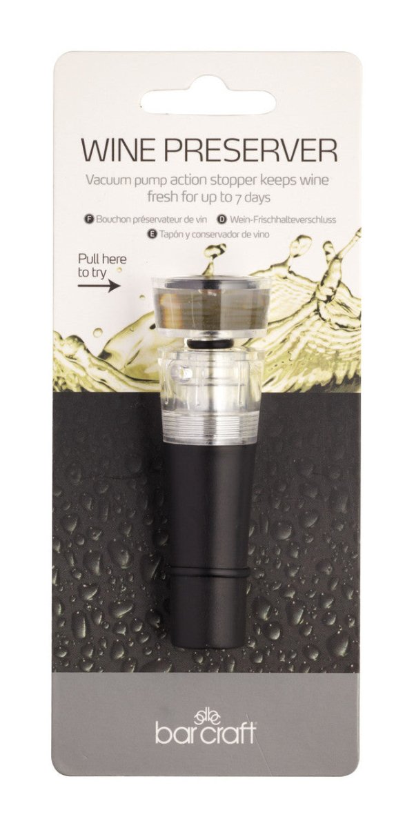 BarCraft Wine Pump Stopper & Preserver - RUTHERFORD & Co