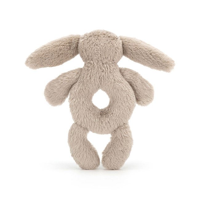 Bashful Beige Bunny Ring Rattle - RUTHERFORD & Co