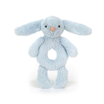 Bashful Blue Bunny Ring Rattle - RUTHERFORD & Co