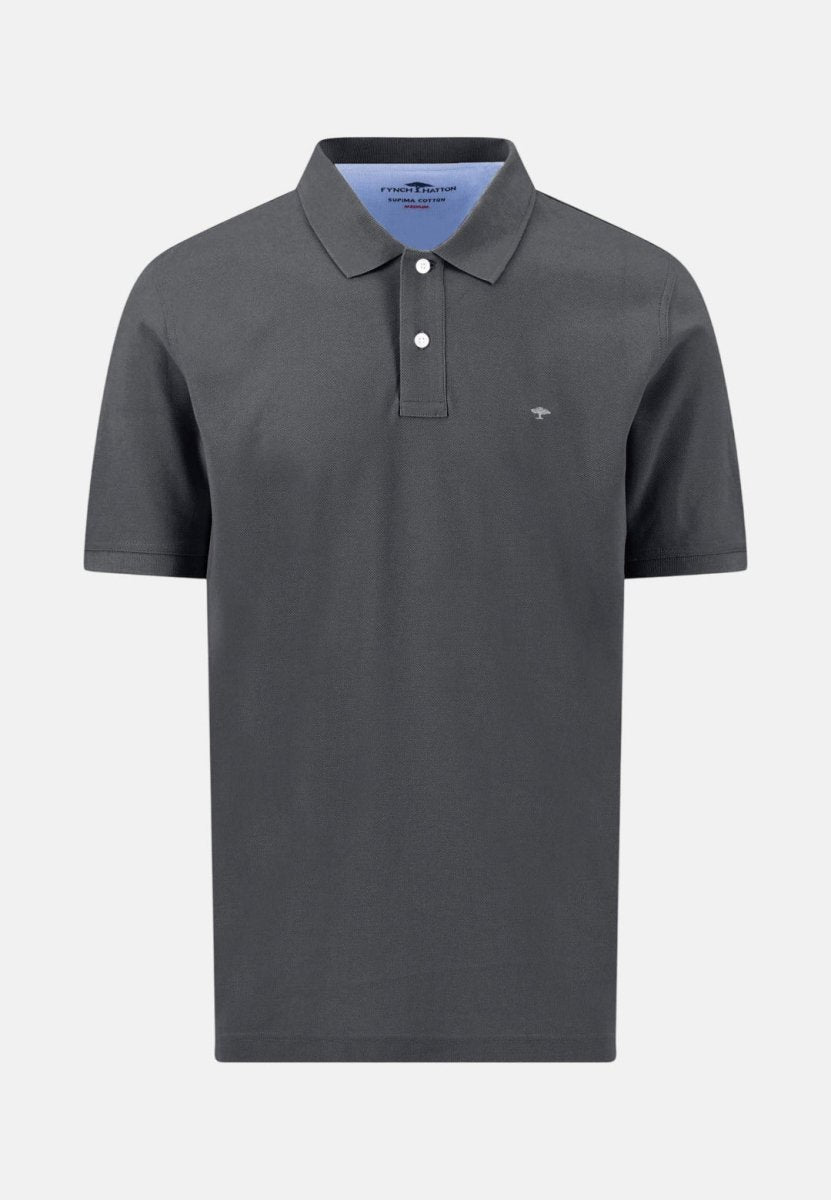 Basic Polo, Premium Cotton Granite - RUTHERFORD & Co