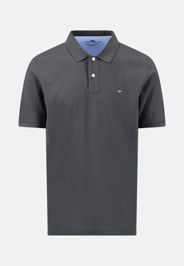 Basic Polo, Premium Cotton Granite - RUTHERFORD & Co