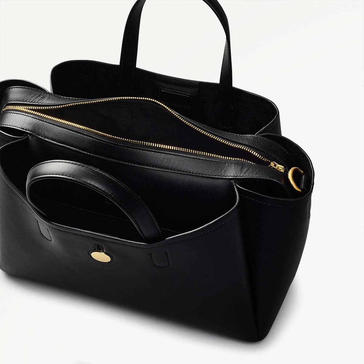 BATHURST MEWS - BLACK - MEDIUM ZIPTOP GRAB - RUTHERFORD & Co