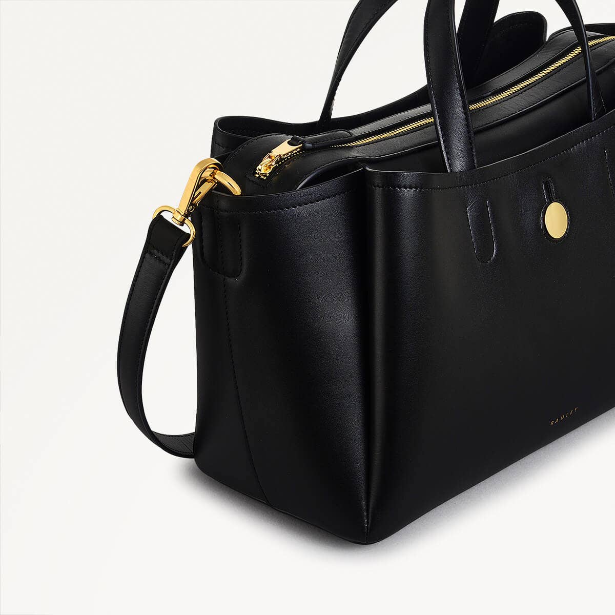 BATHURST MEWS - BLACK - MEDIUM ZIPTOP GRAB - RUTHERFORD & Co