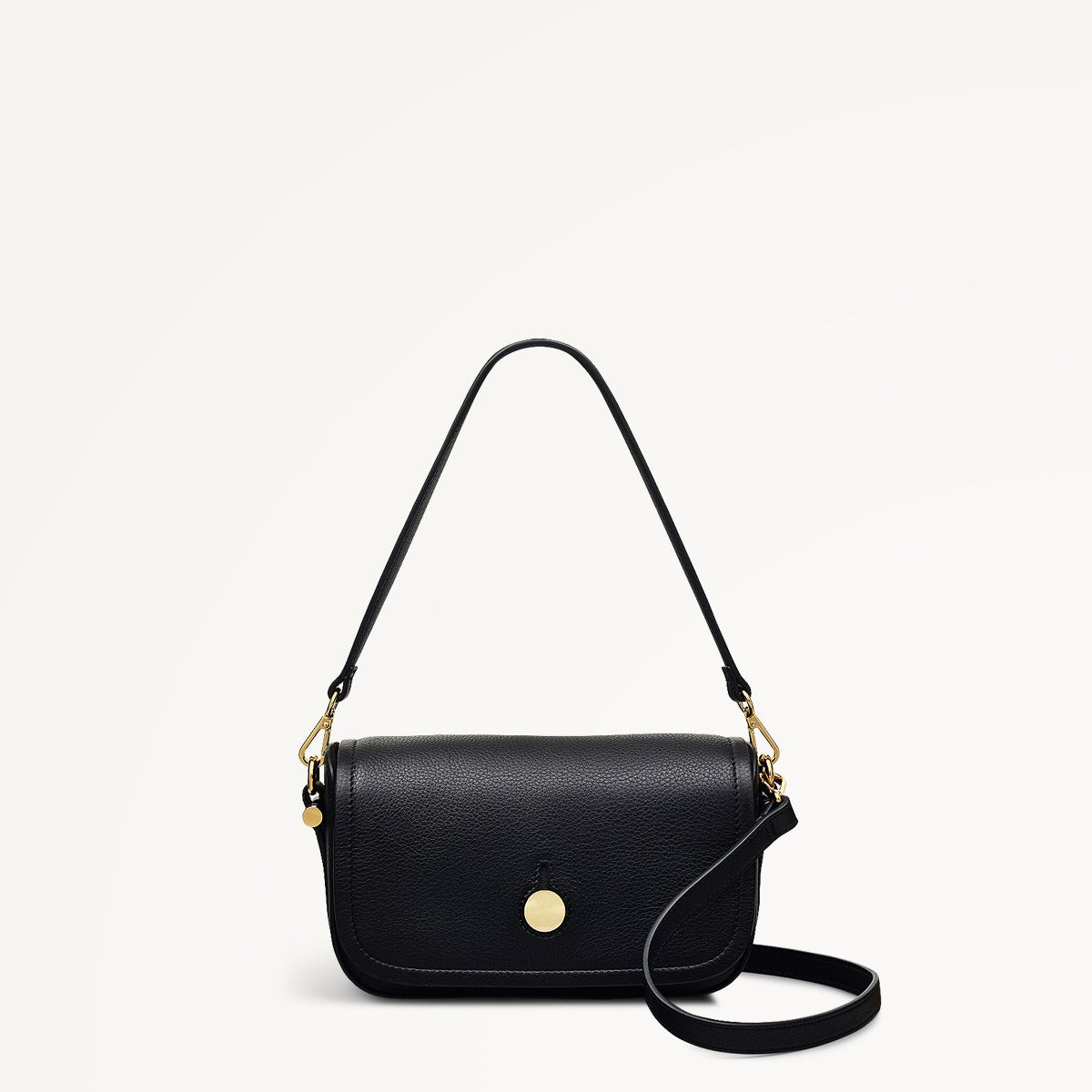 BATHURST MEWS - BLACK - SMALL FLAPOVER CROSSBODY - RUTHERFORD & Co
