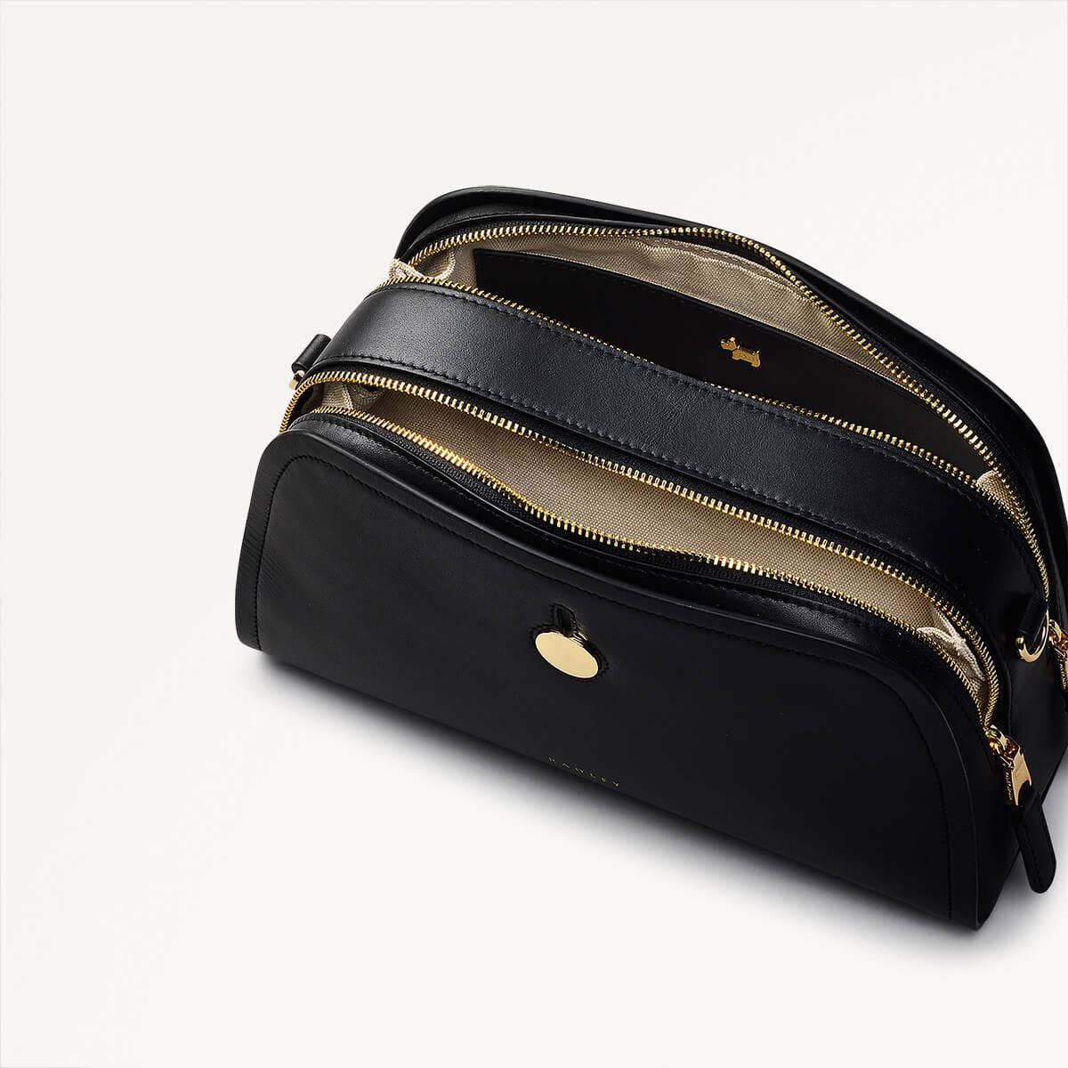 BATHURST MEWS - BLACK - SMALL ZIPTOP CROSSBODY - RUTHERFORD & Co
