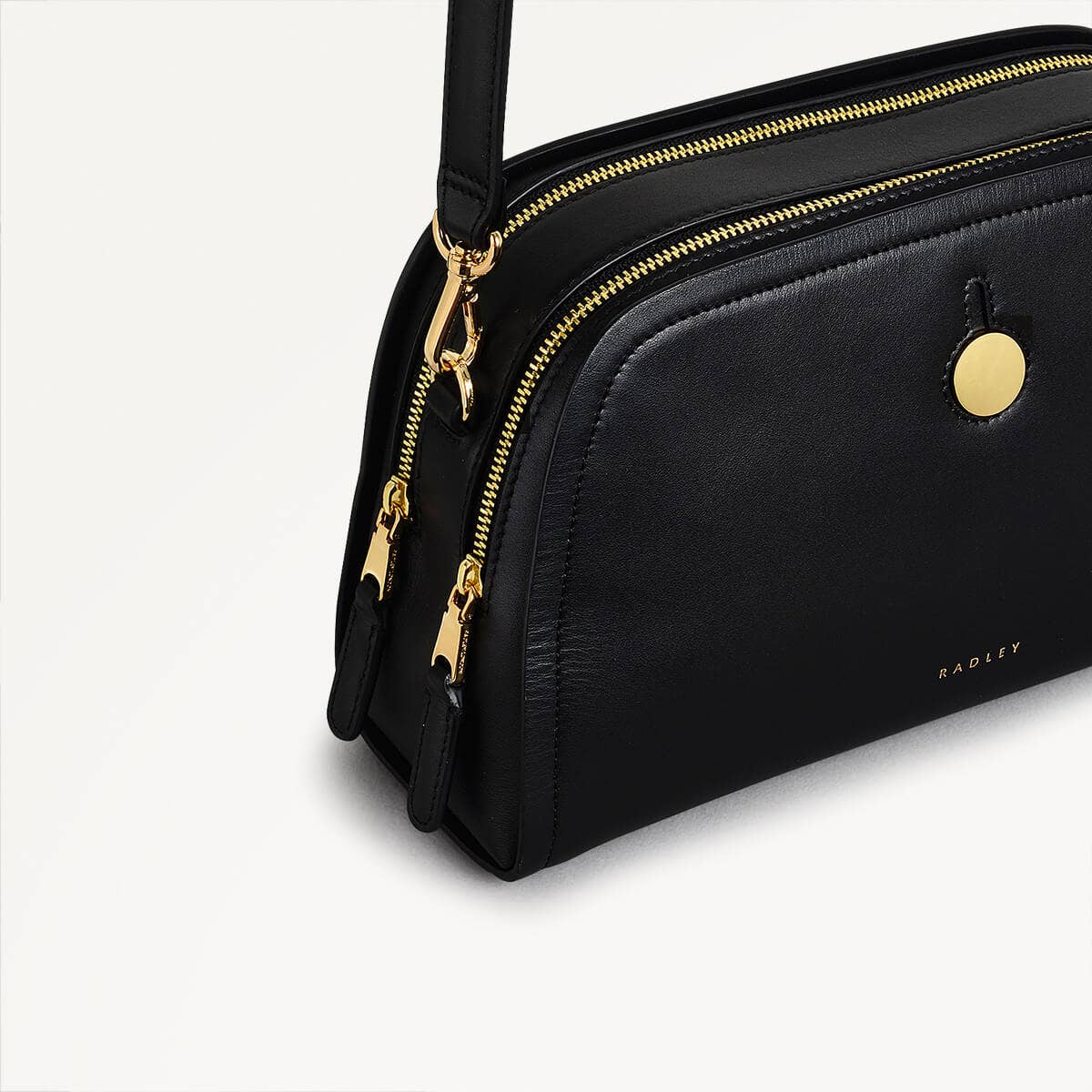 BATHURST MEWS - BLACK - SMALL ZIPTOP CROSSBODY - RUTHERFORD & Co
