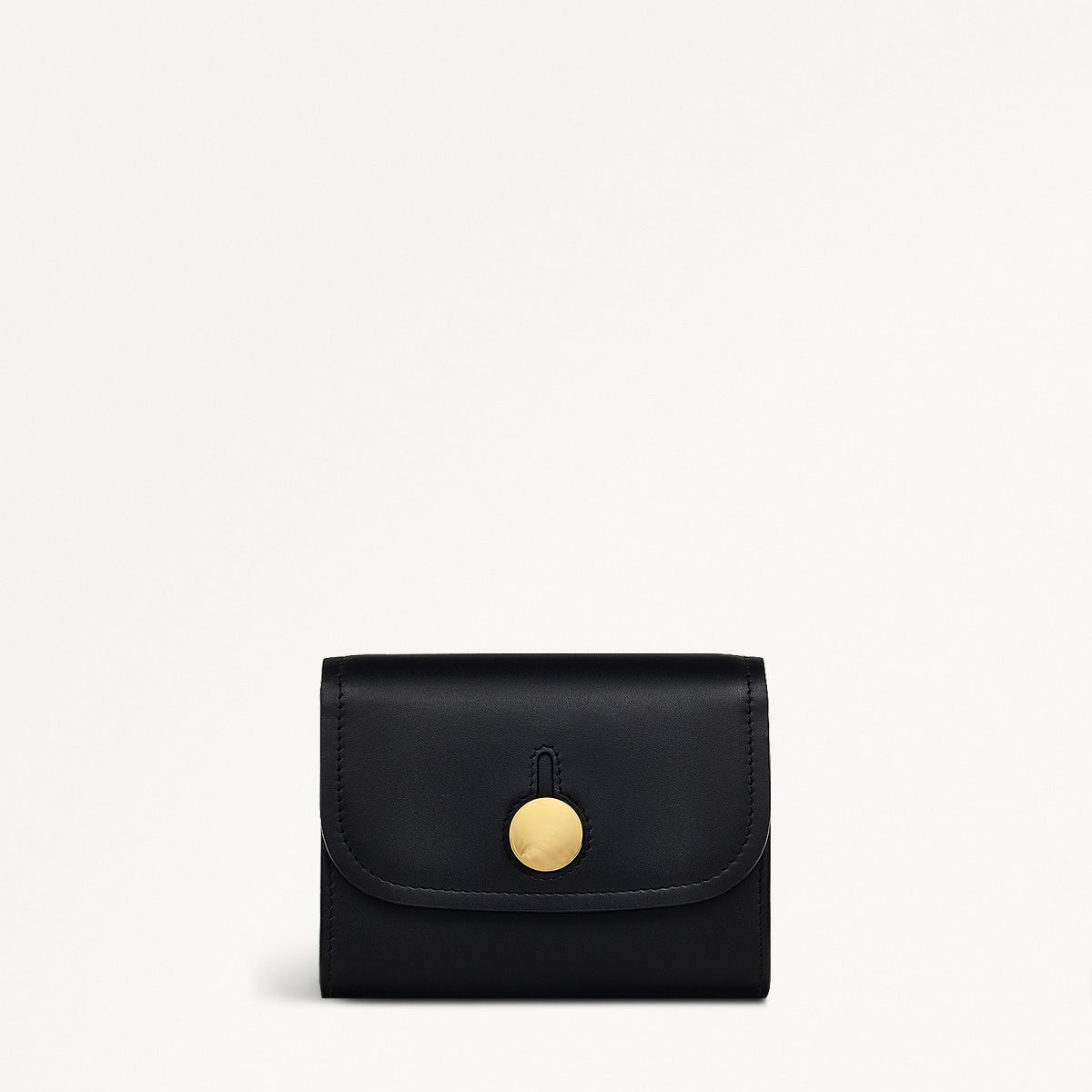 BATHURST MEWS/BLACK/MEDIUM FLAPOVER PURSE - RUTHERFORD & Co