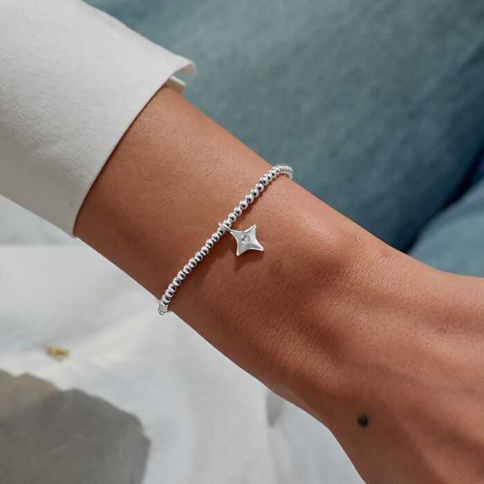 Bauble Jewellery Box 'Wish' Bracelet in Silver Plating - RUTHERFORD & Co