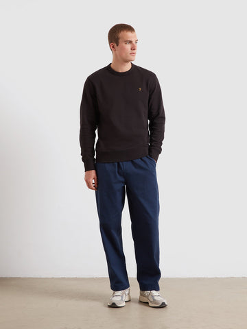 Greenport Loose Fit Herringbone Trousers In Yale
