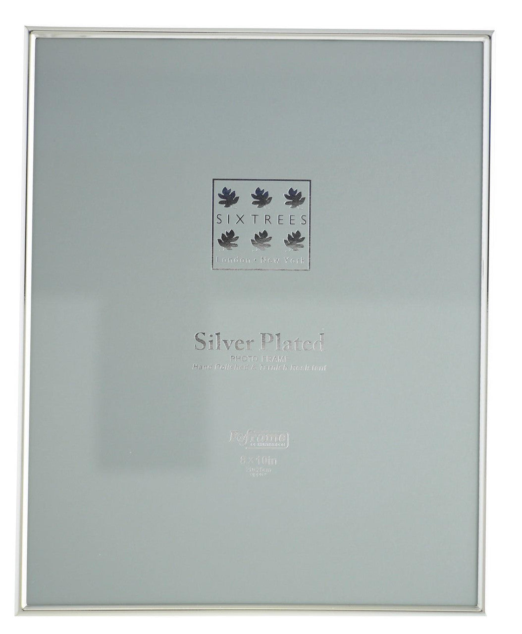 Sixtrees Cambridge 10 x 8-inch Narrow Rim Silver Plated