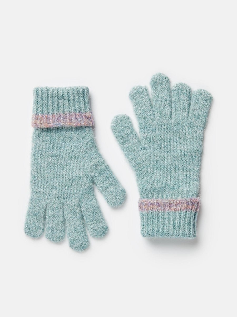 Beatrice Blue Knitted Gloves - RUTHERFORD & Co