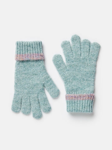 Beatrice Blue Knitted Gloves - RUTHERFORD & Co