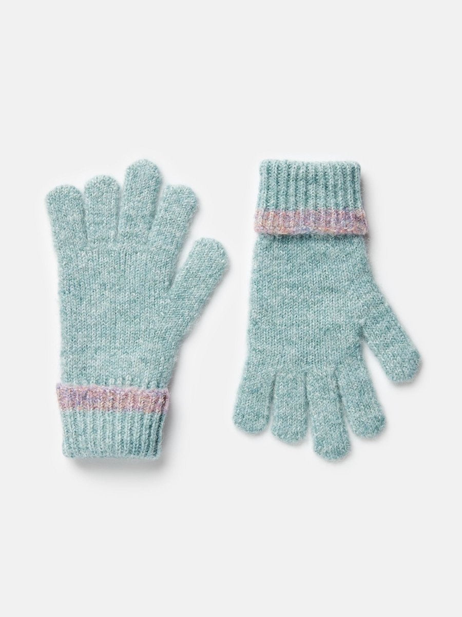 Beatrice Blue Knitted Gloves - RUTHERFORD & Co