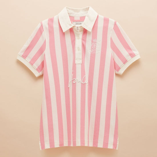 Beaufort Pink/Cream Polo Shirt - RUTHERFORD & Co