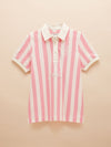 Beaufort Pink/Cream Polo Shirt - RUTHERFORD & Co