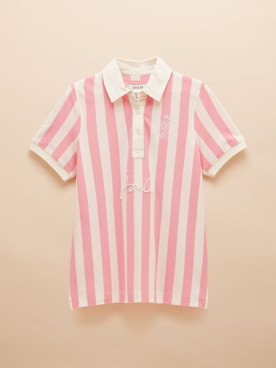 Beaufort Pink/Cream Polo Shirt - RUTHERFORD & Co