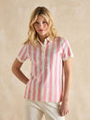 Beaufort Pink/Cream Polo Shirt - RUTHERFORD & Co