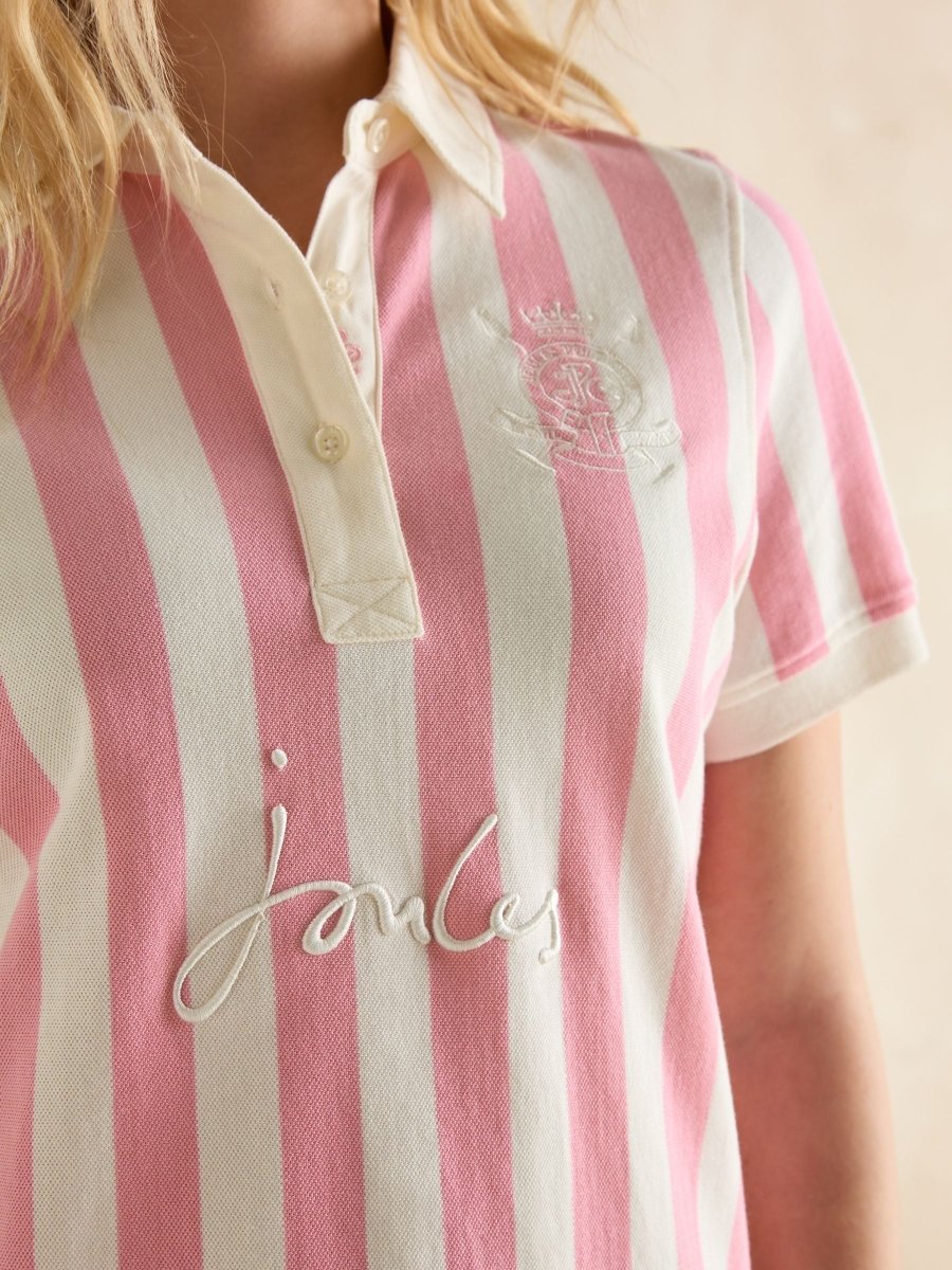 Beaufort Pink/Cream Polo Shirt - RUTHERFORD & Co