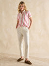 Beaufort Pink/Cream Polo Shirt - RUTHERFORD & Co