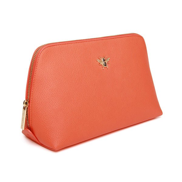 Beauty Case - Make Up Bag/Orange/large - RUTHERFORD & Co