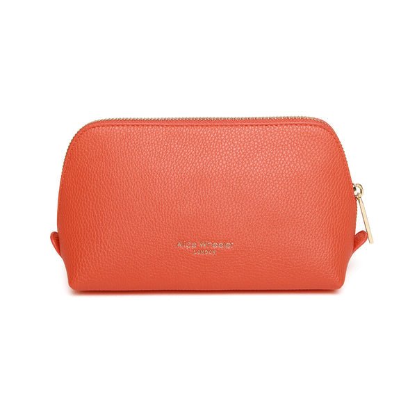 Beauty Case - Make Up Bag/Orange/Small - RUTHERFORD & Co