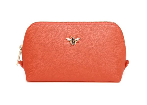 Beauty Case - Make Up Bag/Orange/Small - RUTHERFORD & Co