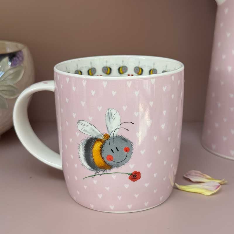 Bee and Flower Mug - RUTHERFORD & Co