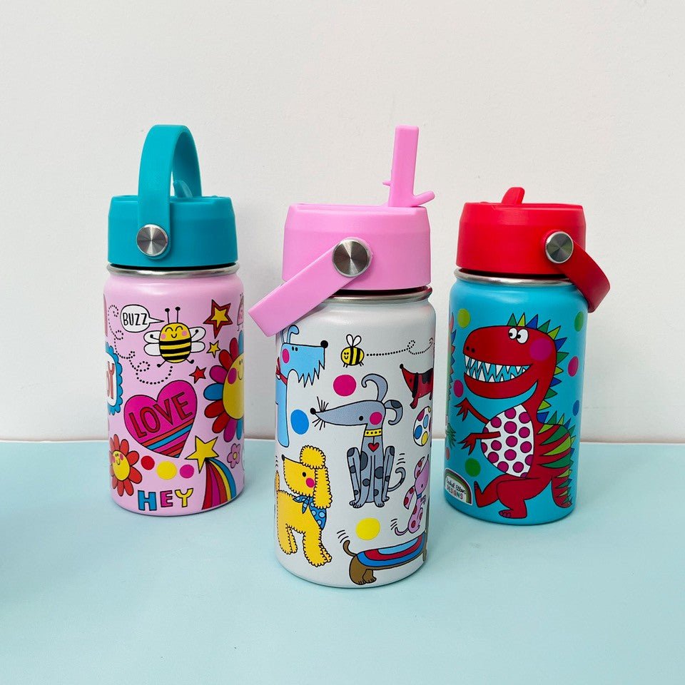 Bee Happy Kids Insulated Stainless Steel Water Bottle - 340ml - RUTHERFORD & Co