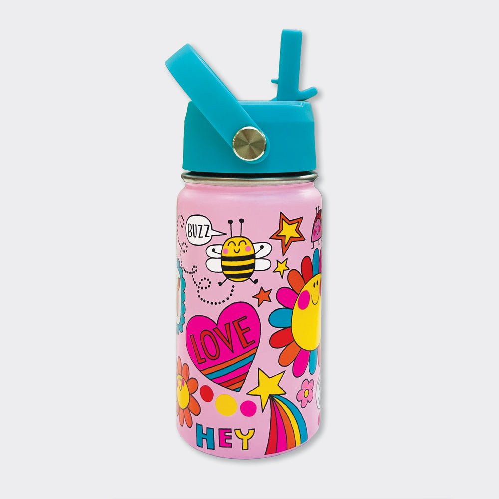 Bee Happy Kids Insulated Stainless Steel Water Bottle - 340ml - RUTHERFORD & Co