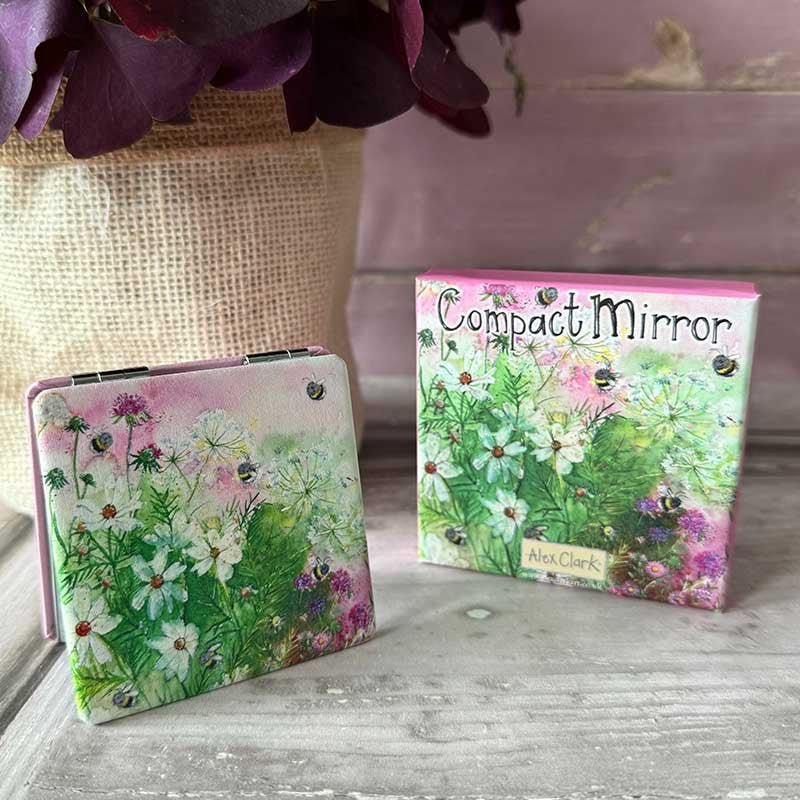 Bees in Summer Compact Mirror - RUTHERFORD & Co