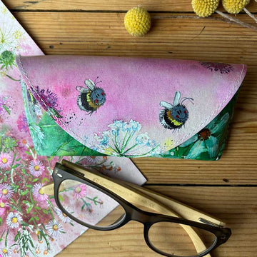 Bees in Summer Spectacle Case - RUTHERFORD & Co