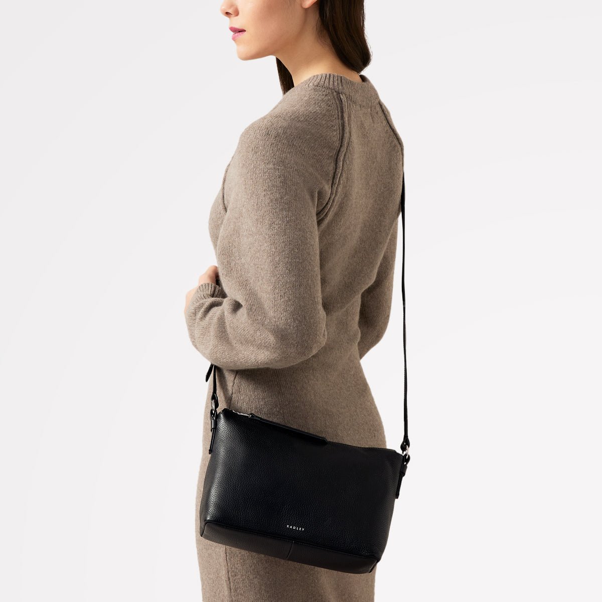 Bella Radley Small Ziptop Cross Body Black - RUTHERFORD & Co