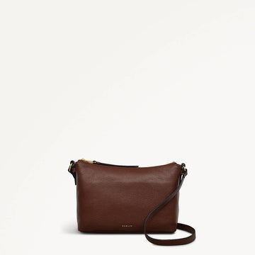 Bella Radley Small Ziptop Cross Body Walnut - RUTHERFORD & Co