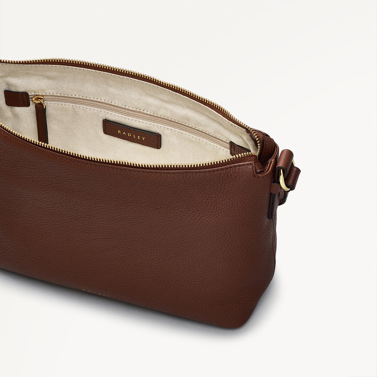 Bella Radley Small Ziptop Cross Body Walnut - RUTHERFORD & Co