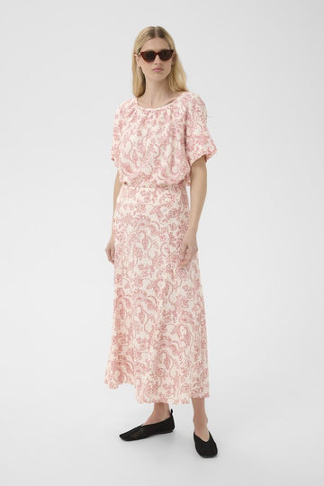 BenthaPW Blouse - Peach Blossom Dot Paisley - RUTHERFORD & Co