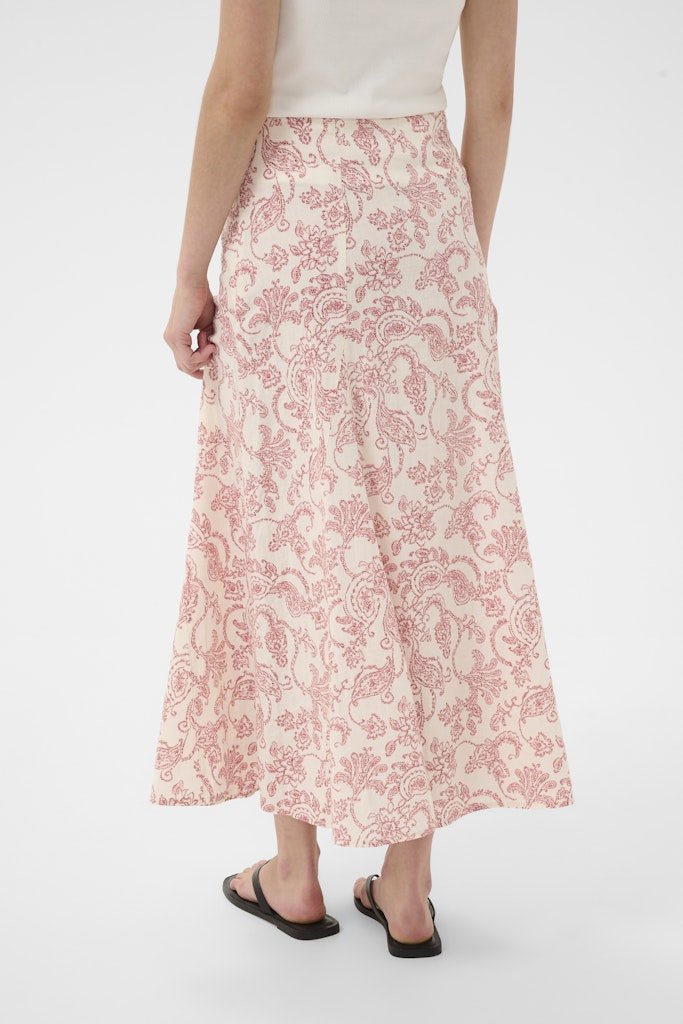 BerilPW Skirt - Peach Blossom Dot Paisley - RUTHERFORD & Co