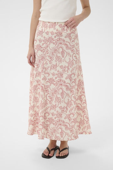 BerilPW Skirt - Peach Blossom Dot Paisley - RUTHERFORD & Co