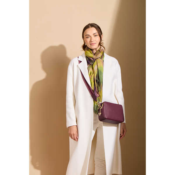Berry - Dual Double Zip Crossbody Bag - RUTHERFORD & Co