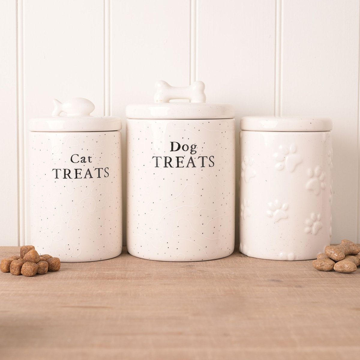 Best of Breed Paw Prints Treat Jar - Dog - RUTHERFORD & Co