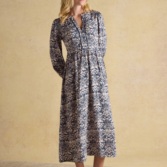 Bethany Blue Midi Dress - RUTHERFORD & Co