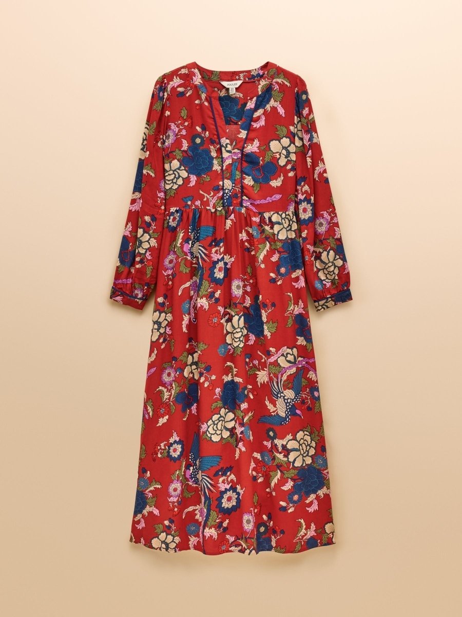 Bethany Red Midi Dress - RUTHERFORD & Co