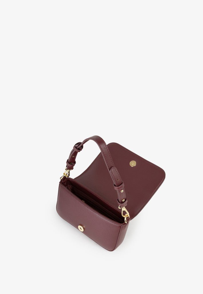 Bianka RE Flap Bag - Bordeaux - RUTHERFORD & Co