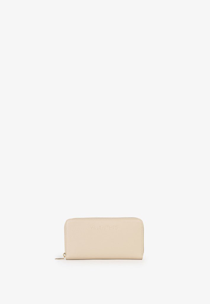 Bianka RE Large Zip Around Purse - Beige - RUTHERFORD & Co