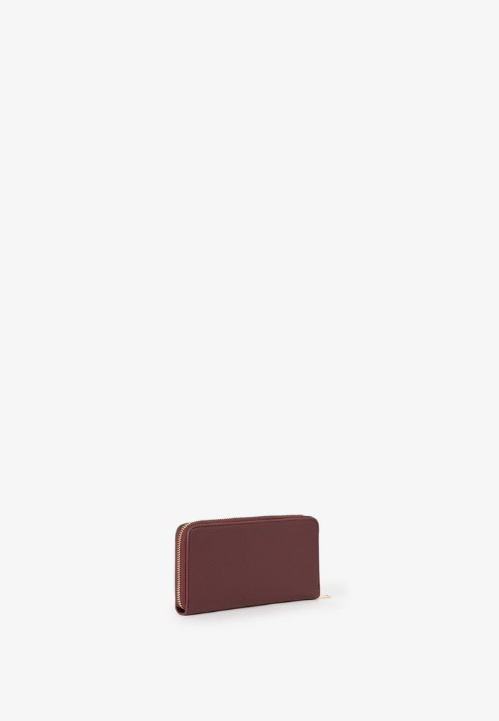 Bianka RE Large Zip Around Purse - Bordeaux - RUTHERFORD & Co