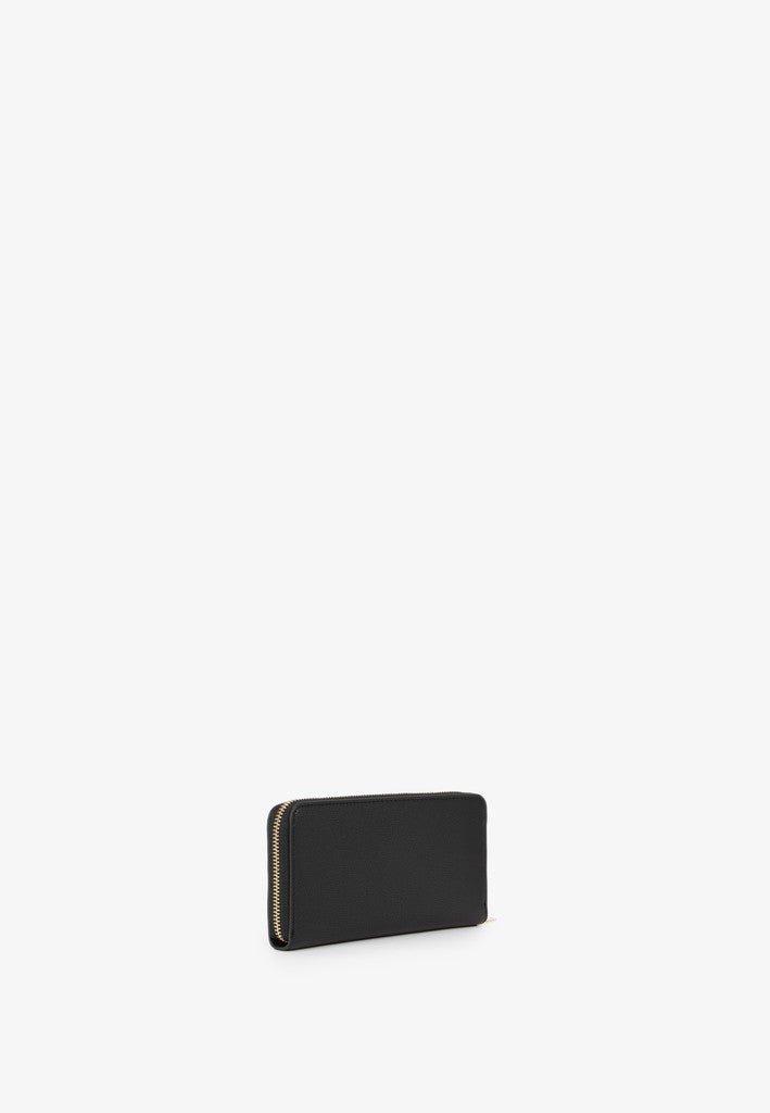 Bianka RE Large Zip Around Purse - Nero - RUTHERFORD & Co