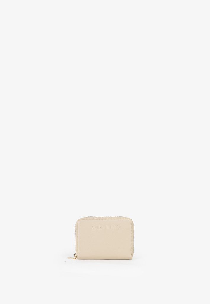 Bianka RE Small Zip Around Purse - Beige - RUTHERFORD & Co
