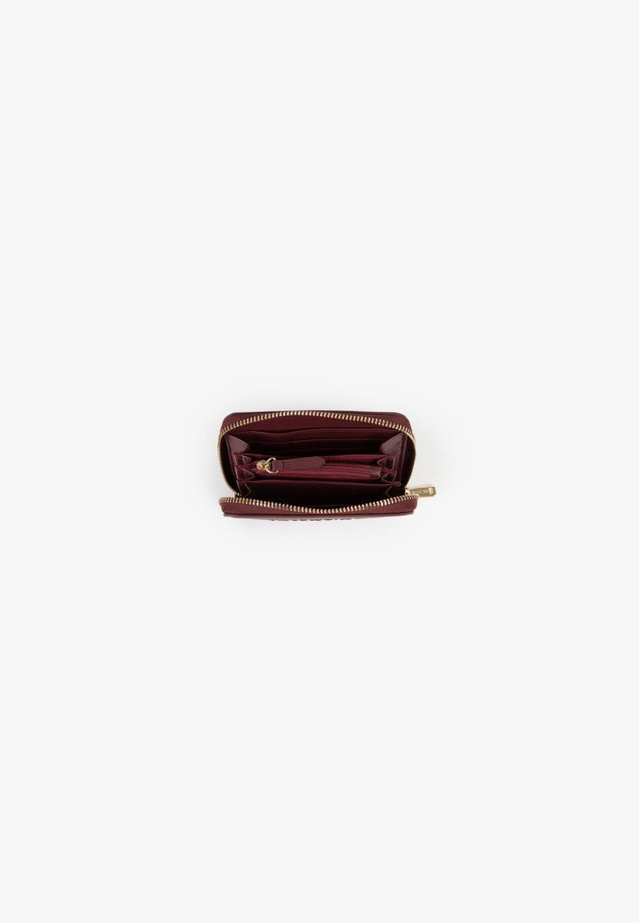 Bianka RE Small Zip Around Purse - Bordeaux - RUTHERFORD & Co