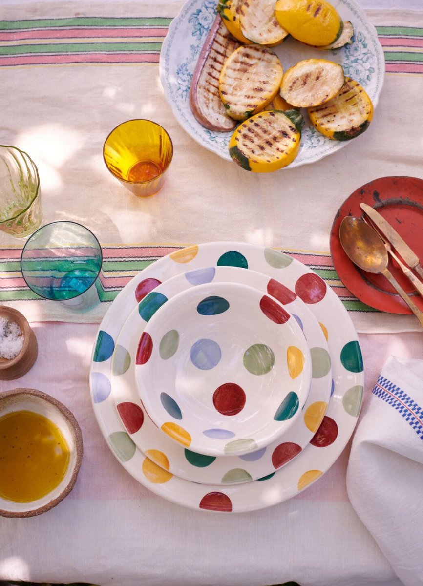 Big Polka Dots 10 1/2" Plate - RUTHERFORD & Co