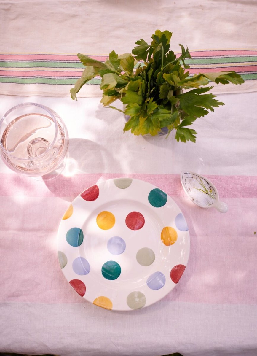 Big Polka Dots 8 1/2" Plate - RUTHERFORD & Co