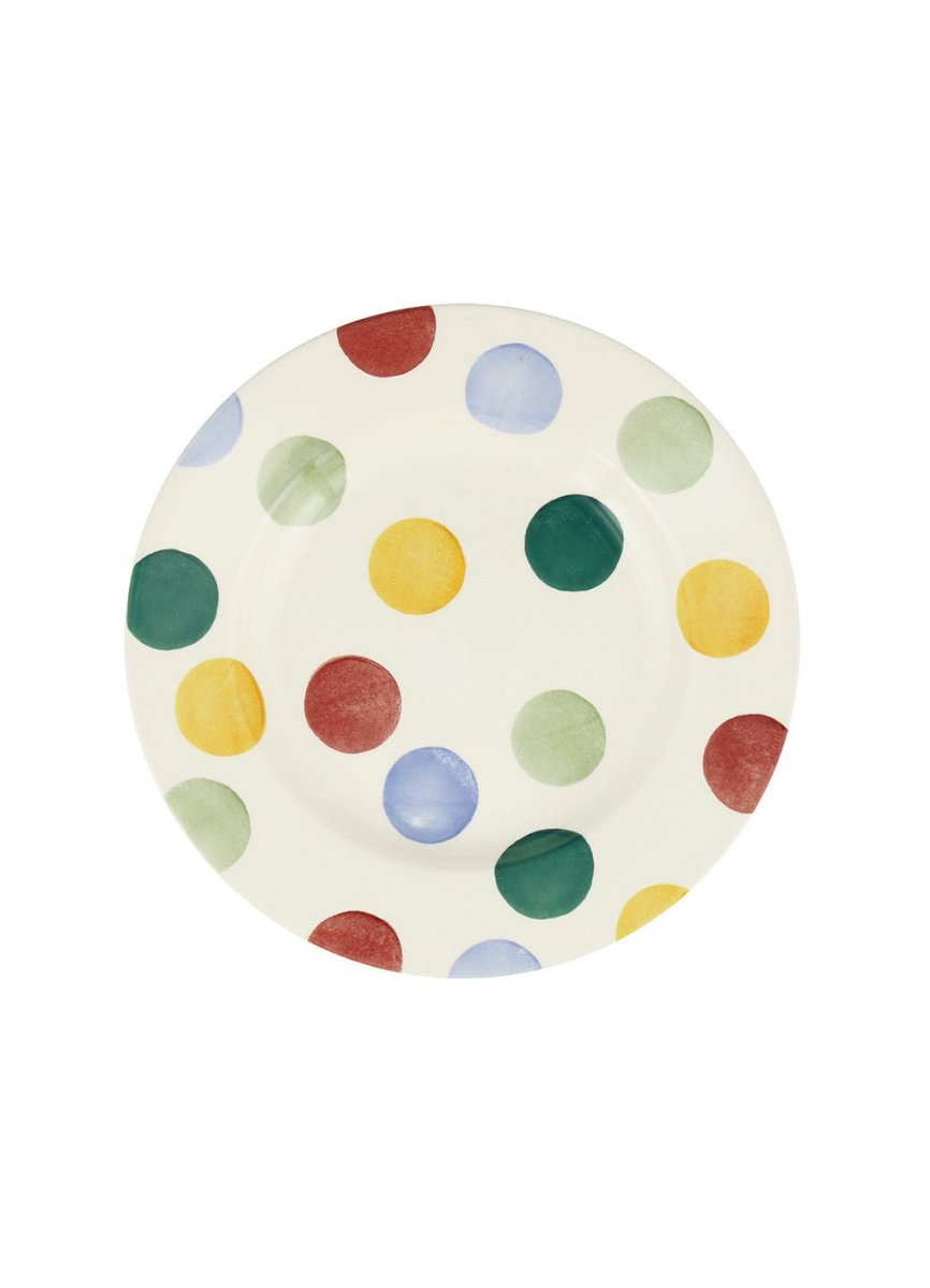 Big Polka Dots 8 1/2" Plate - RUTHERFORD & Co